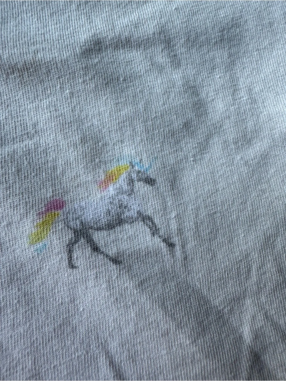 Old Navy White Girls' Unicorn Tee with Pastel Accents